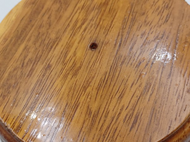 Wooden ceiling Pattress Iroko Approx. Width 135mm varnished