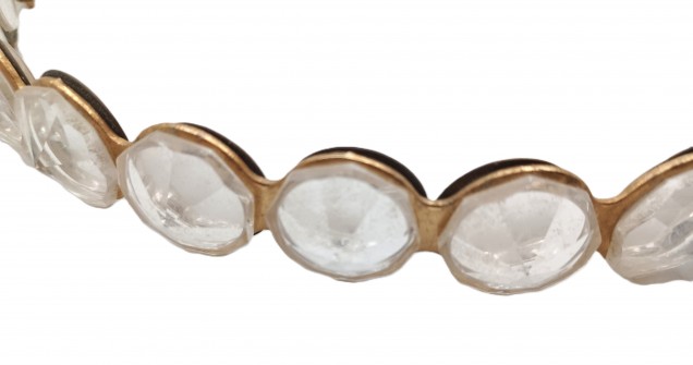 Chandelier Ring With Crystal Buttons 