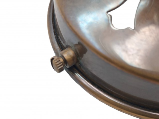 Antique brass DEEP Lampshade Holder Gallery 3 1~4 Inch