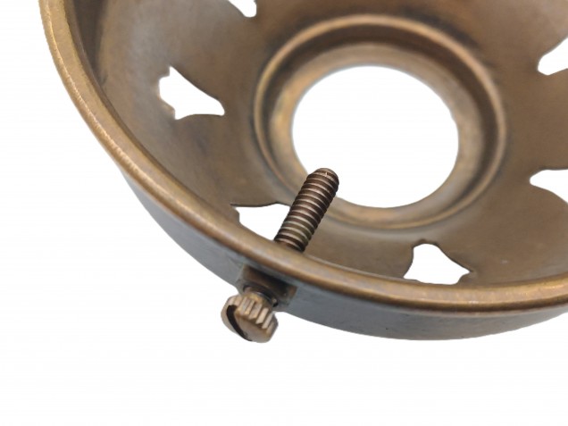 Antique brass DEEP Lampshade Holder Gallery 3 1~4 Inch