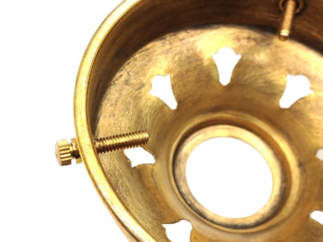 Brass DEEP Lampshade Holder Gallery 3 1~4 Inch 