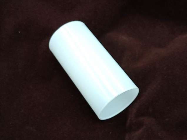 Glass Candle Tube Sleeve Cover In White 65mm x 29mm