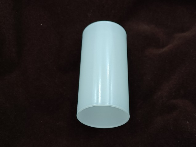 Glass Candle Tube Sleeve Cover In White 65mm x 29mm