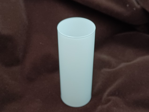 SINGLE GLASS LAMP HOLDER COVER IN GLOSS OPAL WHITE 85MM X 29MM