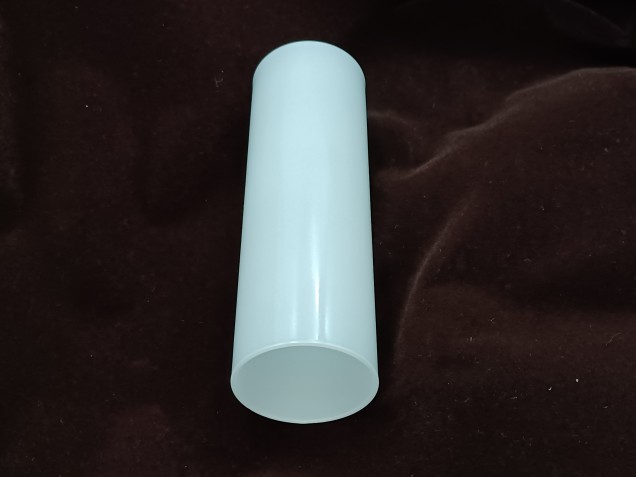Glass Candle Tube Sleeve Cover in White 100mm X 29mm