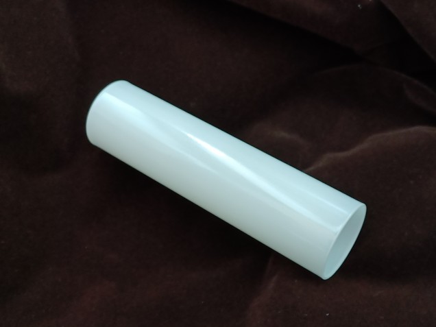 GLASS CANDLE TUBE SLEEVE COVER IN WHITE 120MM X 29MM