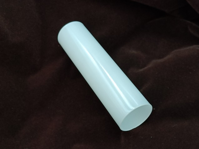 GLASS CANDLE TUBE SLEEVE COVER IN WHITE 120MM X 29MM