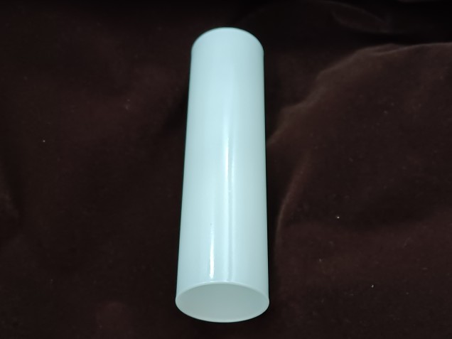 GLASS CANDLE TUBE SLEEVE COVER IN WHITE 120MM X 29MM