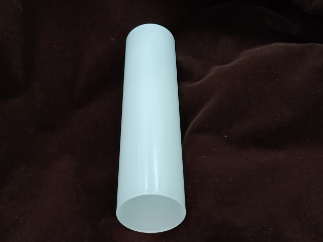 GLASS CANDLE TUBE SLEEVE COVER IN WHITE 130MM X 29MM
