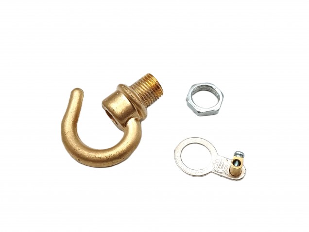 150mm gold coloured Ceiling Rose Hook 