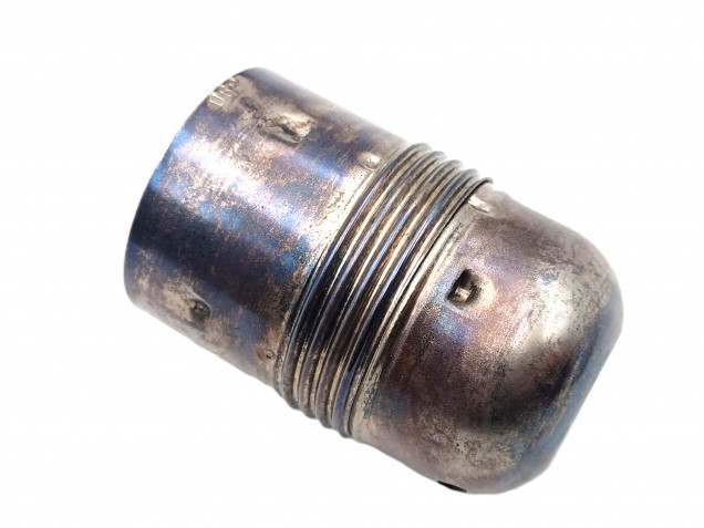 ES E27 metal lamp holder plain skirt in plated antique silver 