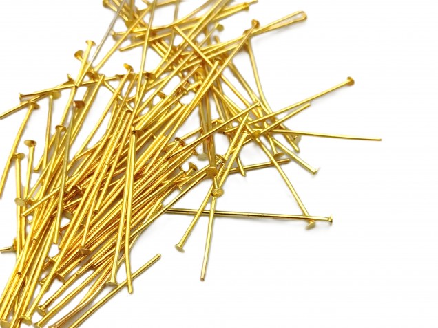 Chandelier Pins brass 40mm x 0.9mm 100 grams