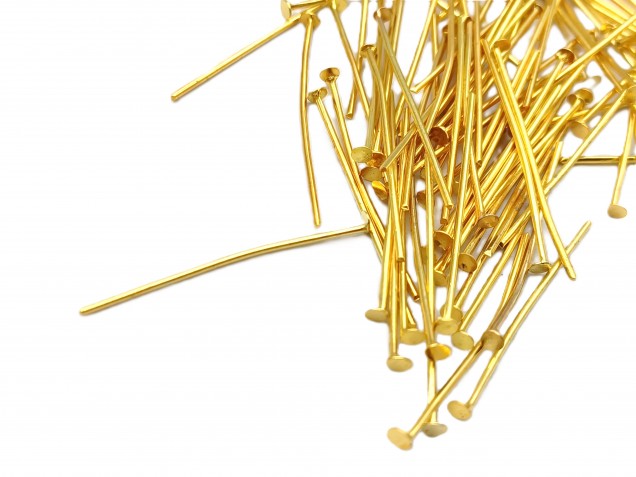 Chandelier Pins brass 40mm x 0.9mm 100 grams
