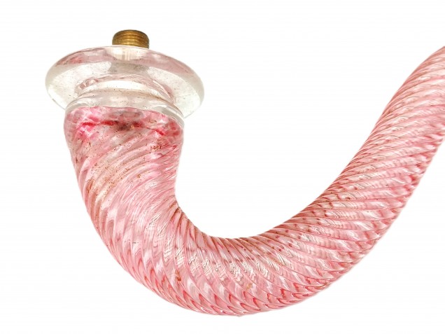 Pink Murano chandelier Arm