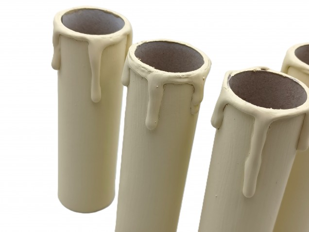 Candle Tubes Cream Drip Card 100mm x 26mm