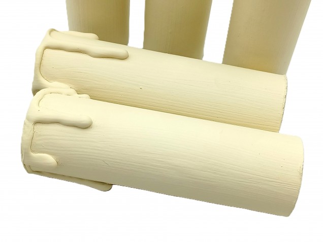 Candle Tubes Cream Drip Card 90mm x 27mm 