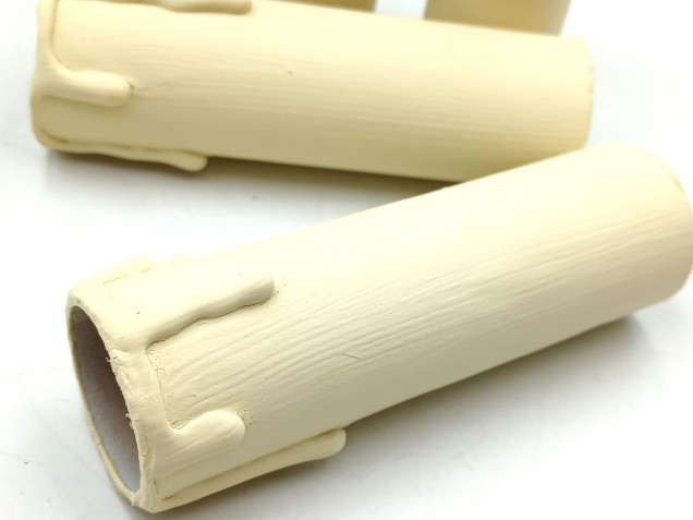 Candle Tubes Cream Drip Card 90mm x 27mm 