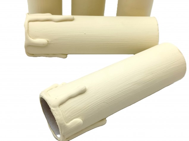 Candle Tubes Cream Drip Card 90mm x 27mm 