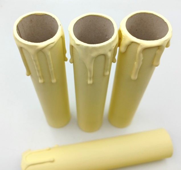 5 Candle Tubes cream drip Card 150mm x 32mm