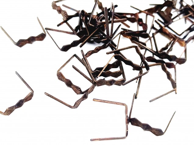 Antique brass chandelier butterfly clips 11mm closed pack of 100