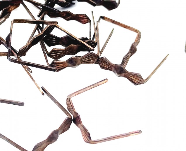 Antique brass chandelier butterfly clips 11mm closed pack of 100