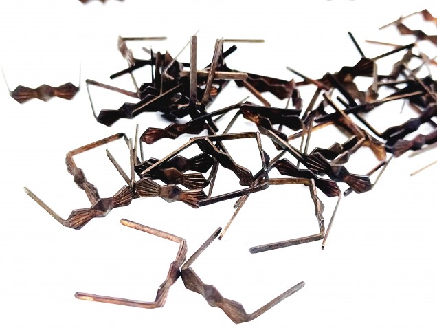 Antique brass chandelier butterfly clips 11mm closed pack of 100