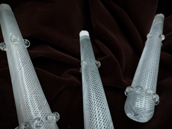 Antique F C Osler chandelier air twisted drops 