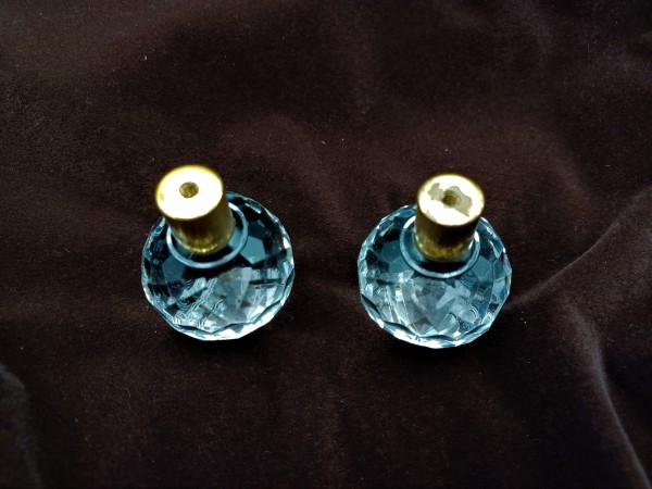 Chandelier Crystal Ball Finial 35mm Width Circa 1920s