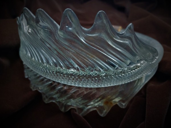  Antique Italian Chandelier glass Leaf 