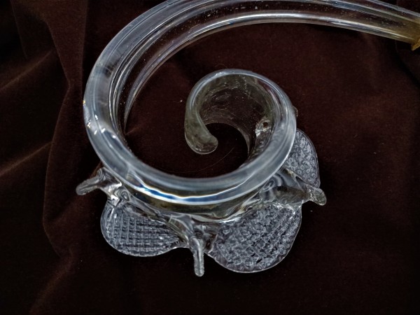 Clear Glass Murano Chandelier Crook  