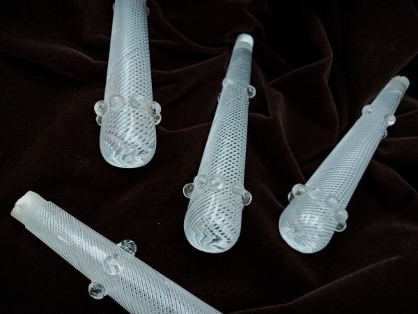 Antique F C Osler chandelier air twisted drops 