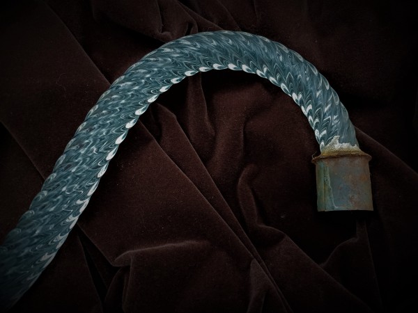 Antique Murano Clear Glass Chandelier Arm For Candle 