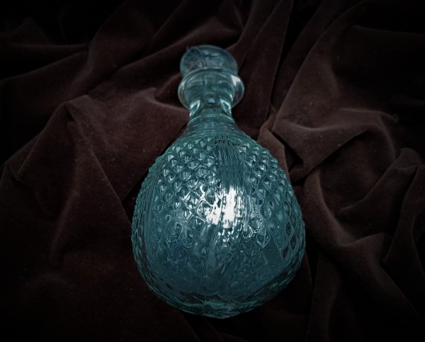 Antique Murano glass chandelier lower finial ball