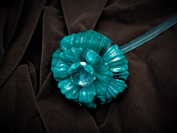 Antique Murano green Chandelier Flower 