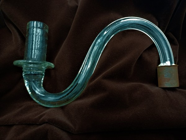 Antique Murano Clear Glass Chandelier arm