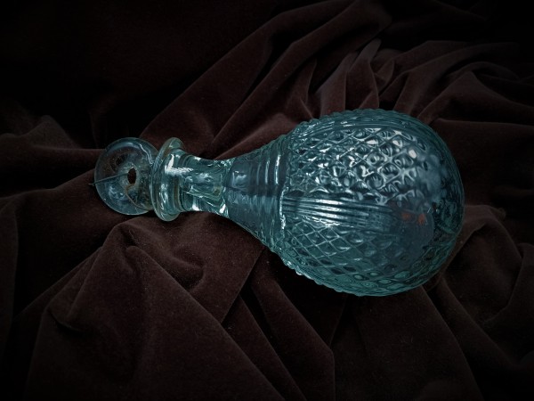 Antique Murano glass chandelier lower finial ball