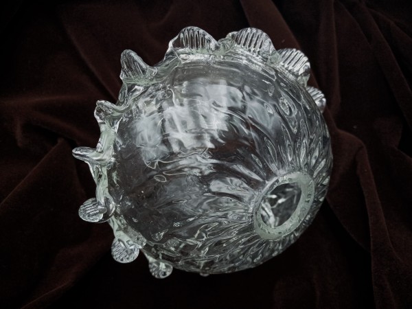 Antique Murano Chandelier glass centre stem ball