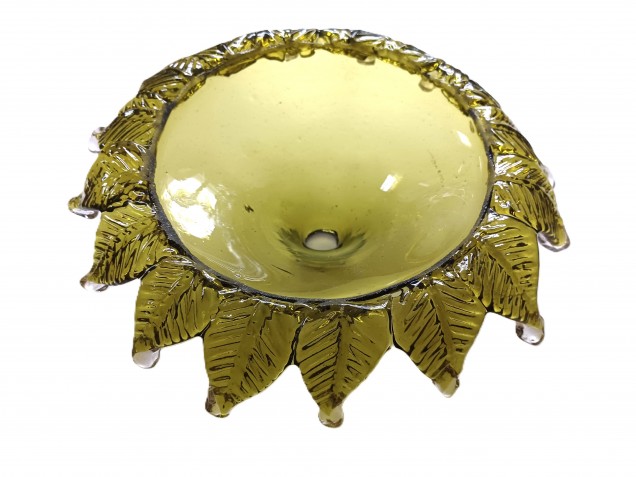 Antique Venetian Chandelier top canopy green 