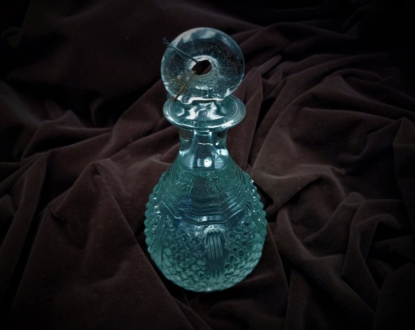 Antique Murano glass chandelier lower finial ball