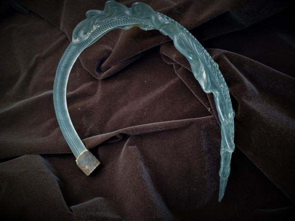  Antique Italian Chandelier glass Leaf 