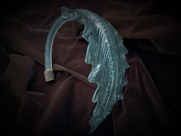  Antique Italian Chandelier glass Leaf 