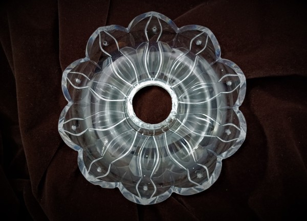 Antique Victorian Chandelier crystal drip pan