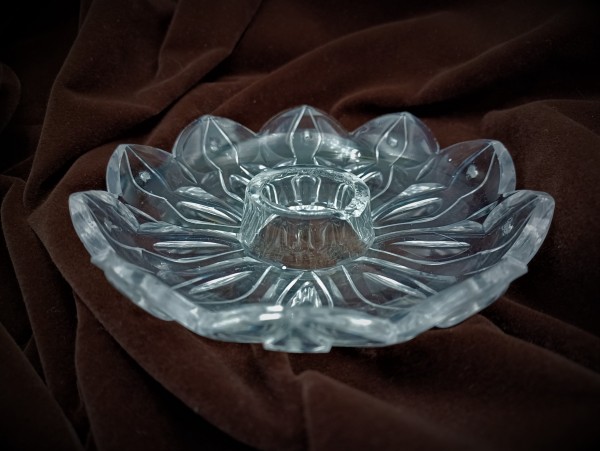 Antique Victorian Chandelier crystal drip pan