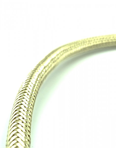 Braided Round flex wire in Metallic Brass 3 core 0.50mm
