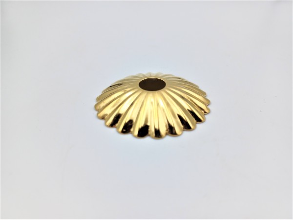 Brass plated Decorative Rosette flower cap cover 35mm Diameter with 10mm Hole 