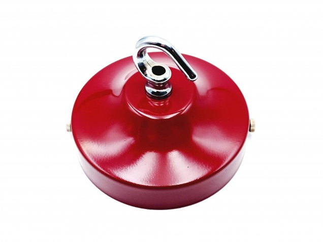 Burgundy and chrome ceiling rose hook large or small with optional chain 