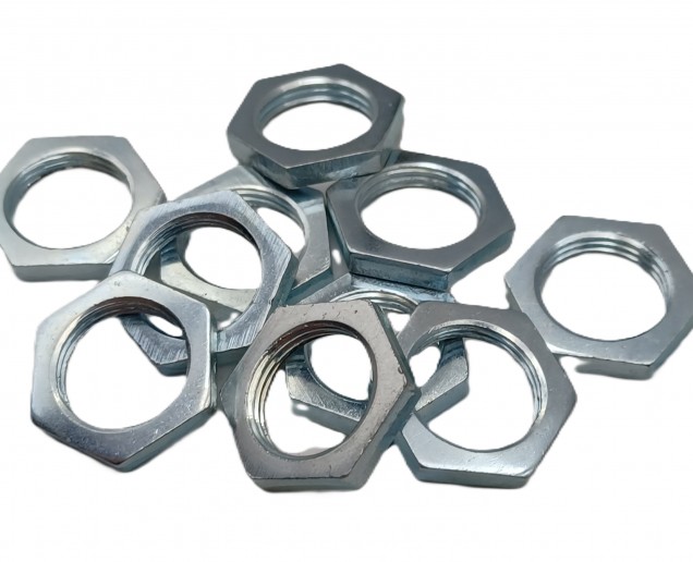 10 X M13 HEXAGON NUTS 13MM THREAD ZINC PLATED STEEL