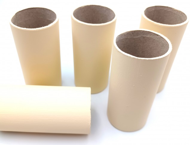 Chandelier Candle Tubes Card Magnolia 100mm x 32mm Pack of FIVE
