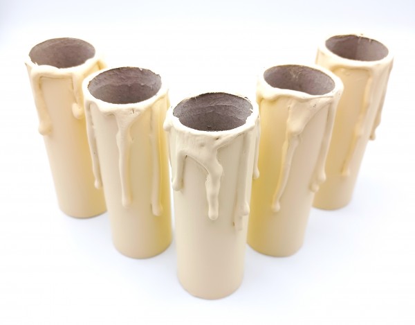 Candle Tubes Cream Drip Card 85mm x 26mm