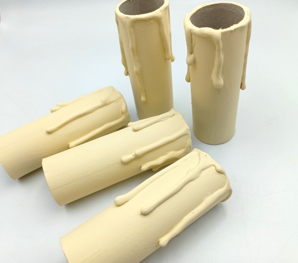 Candle Tubes Cream Drip Card 85mm x 26mm